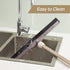 Eyliden Floor Squeegee Scrubber: Heavy Duty Telescopic Handle for No-Scratch Floor Cleaning, EVA Foam Blade