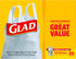 Glad Trash Bags, 13 Gallon White Handle-Tie Garbage Bags, 50 Count (Package May Vary)