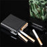 Waterproof Cigarette Case with Lighter, 16pcs Cigarettes Container Box, Airtight Joint Holder Cases Smell Proof (Black)