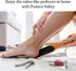Pumice Stone Foot File, Wooden Pedicure Scrubber with Handle for Callus and Dead Skin Removal
