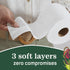Aria 100% Recycled Toilet Paper, 1 Pack of 6 Rolls, 3 Soft Layers with Recyclable Paper Packaging