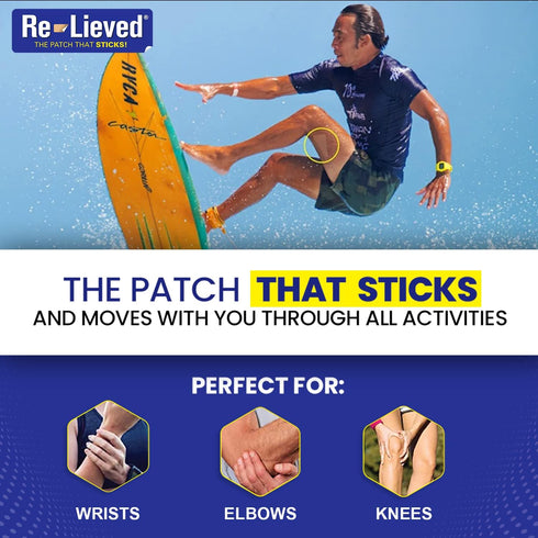 4% Lidocaine Patches Maximum Strength - Water Resistant, USA Made Pain Relief Patches for Back, Joints, Muscle