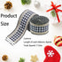 2 Rolls 8 Yards Buffalo Plaid Ribbons Burlap Wired Edge Plaid Ribbons 2 Inch Wide Check Gingham Fabric Craft Ribbon for Gift DIY Bows Home Party Wrapping Wreath Decoration 4 Yards Each Roll (Style 2) by REDANHA