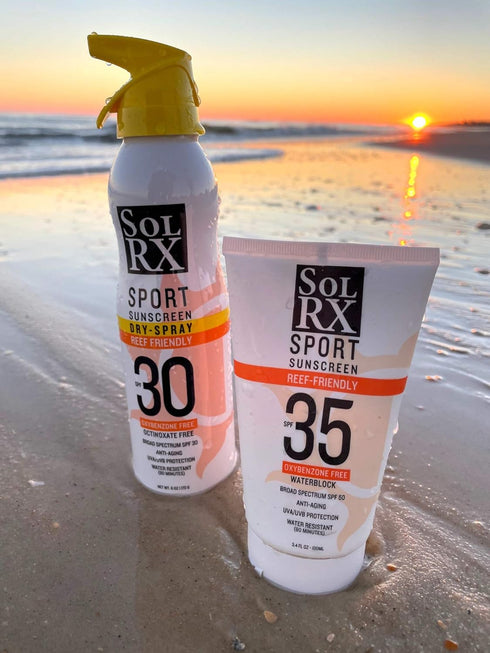 SolRX SPF 30 Sport Sunscreen Dry Spray, 6 oz