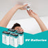 Rechargeable 9V Lithium USB Battery 860mAh (4 Pack) with 4 in 1 Charge Cable