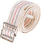 COW&COW Transfer and Gait Belt with Metal Buckle - 2 inches, Beige with Stripes, 60" - Transfer Walking and Standing