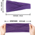 IVARYSS Headbands for Women - Non-Slip, Stretchy Hair Accessories for Yoga, Fashion, Travel, 6 Pack