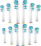 Dual-Clean Replacement Brush Heads for Oral-B Vitality Series, 12 Pcs for Pro 1000, Smart 1500, Genius X