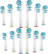 Dual-Clean Replacement Brush Heads for Oral-B Vitality Series, 12 Pcs for Pro 1000, Smart 1500, Genius X