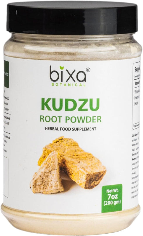 Indian Kudzu Root Powder (Pueraria tuberosa/Vidarikand), 7 Oz (200g) - Promotes Muscle Mass, Strength & Weight Gain by