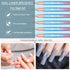 Shince Chance 6Pcs Nail Art Liner Brushes Set, Blue Fine Drawing Brush Pens for Gel Polish and Acrylic Nail Art