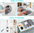 12pcs Microfiber Dusters with Extension Pole (Stainless Steel) 30 to 100'', Washable, Bendable Long Feather Duster for