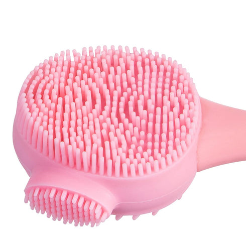 Silicone Facial Cleansing Brush, Beomeen 4 in 1 Handheld Face Scrubber for Gentle Exfoliating
