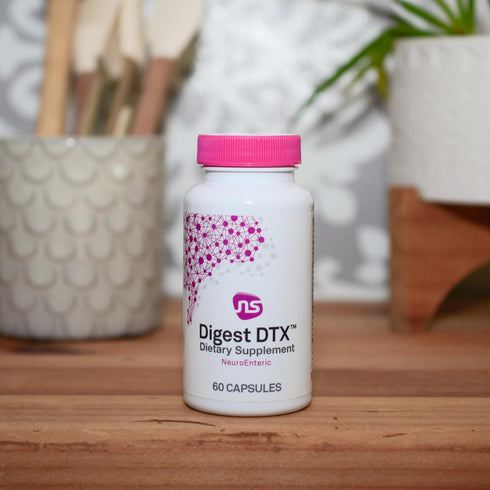 NeuroScience Digest DTX, 90 Capsules for Digestion, Detox & Gut Support with Enzymes & Apple Cider Vinegar