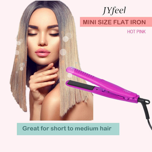 Mini Travel Flat Iron, 2/3 inch Ceramic Tourmaline Hair Straightener with Travel Case