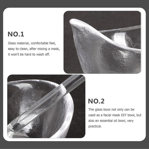 Zerodeko Face Mask Mixing Bowl Set, DIY Facemask Mixing Tool Kit with Spoon for Ladies and Girls
