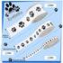3 Rolls Paw Print Ribbon Gift Wrapping Dog Grosgrain Ribbon for DIY Crafts Bows Dog Pet Party Supplies Gift Wrapping Decoration, 15 Yards, White and Black by Giegxin