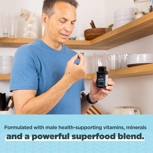 Ancient Nutrition Multivitamin for Men, Ancient Multi Men's 40+ Once Daily Vitamin Supplement, 90 ct, Supports Immune