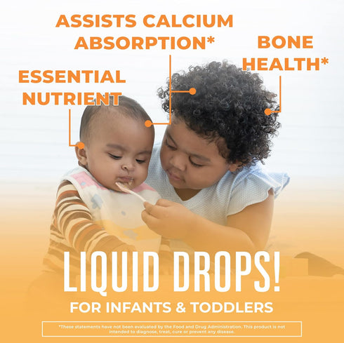 MaryRuth Organics Vitamin D USDA Organic, Upto 4 Month Supply, Vitamin D3 Liquid, Sugar Free, Liquid Drops Immune Support for Infants & Toddlers, VIT D3, Vegan, Gluten Free, Non-GMO, 90-150 Servings