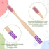 Hadnves 6 Set PCS Kids Bamboo Toothbrushes Soft Bristles Natural Wooden Round Handle Tooth Brush Children Toothbrush