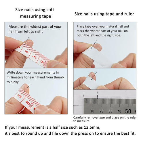 Medium Coffin Press on Nails, Handmade Ombre Black Glitter 3D Chrome False Nails with Glue for Women Girls 10pcs/Box