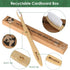 Bamboo Toothbrushes (10 Pack), Eco-Friendly Medium Firm Bristles, Natural Biodegradable Charcoal Wooden Tooth Brush