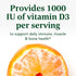 MegaFood Vitamin D3 Gummies 2000 IU - 70 Gummies for Bone, Muscle & Immune Support, Vegetarian