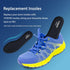 Memory Foam Insoles for Men, Shock Absorbing Replacement Shoe Inserts for Work Boots, Running, Hiking, Black US 11