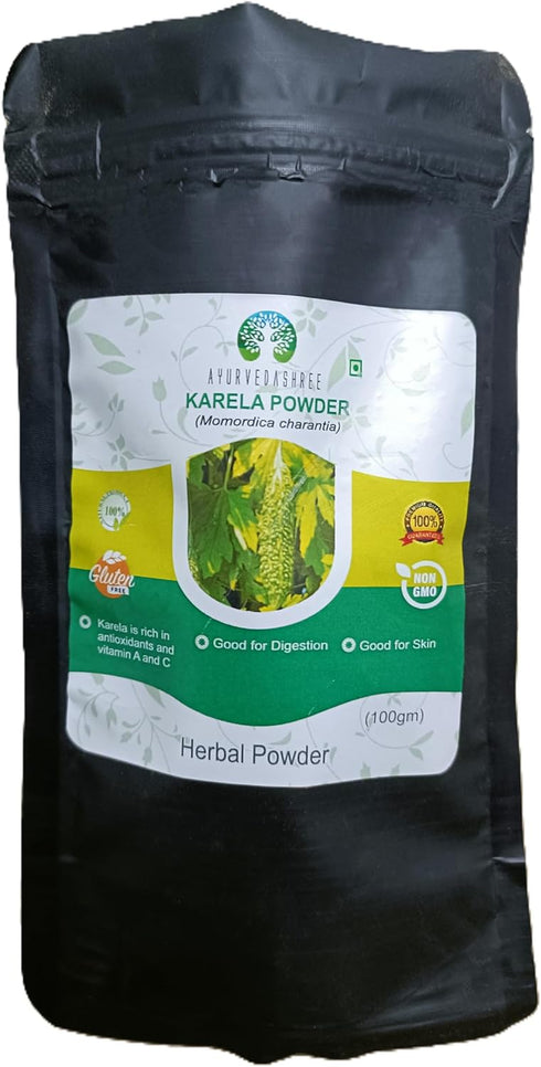 Bitter Melon Powder 100 Gm, Momordica Charantia/Karela Fruit Powder, Ayurvedic Herb, Supports Liver Function, Herbal