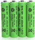 12 Packs 1.2V AA 300mAh Ni-MH Rechargeable Batteries for Solar Lights (AA Size)