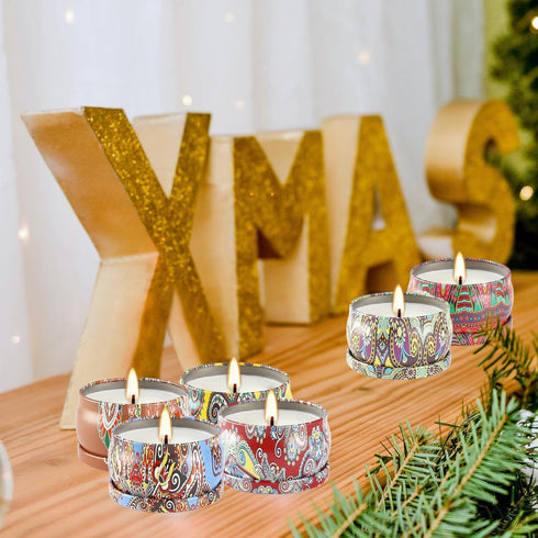 WPONSZU Set, 2.5 oz (24 Pack) Scented Candles Gift Soy Wax Aromatherapy Candle for Home, Romantic Candles Gift