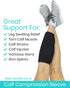 Vive Calf Brace - Adjustable Shin Splint Support for Lower Leg Compression and Pain Relief (Black)