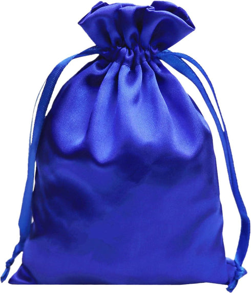 Gbateri 35pcs Satin Gift Bags, 6 x 9 inches Drawstring Party Favor Bags, Silk Jewelry Pouches for Christmas Gifts