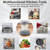 OHUINEI Soap Dispensing Dish Brush Cleaning Steel Wool Scrubber for Dishes Pans Kitchen Sink Bathtub Tile and Household