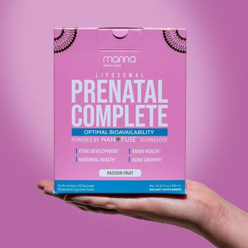 Manna Vitamins Evolved - Liposomal Prenatal Complete - Liquid Prenatal Vitamins for