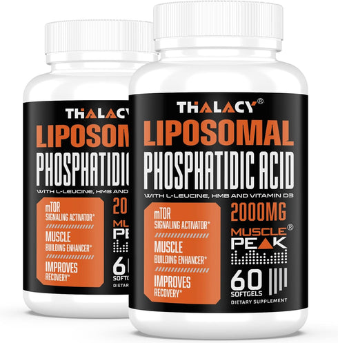 2000mg Liposomal Phosphatidic Acid, Muscle Builder, High Absorption Supplements for Men & Women, 120 Capsules
