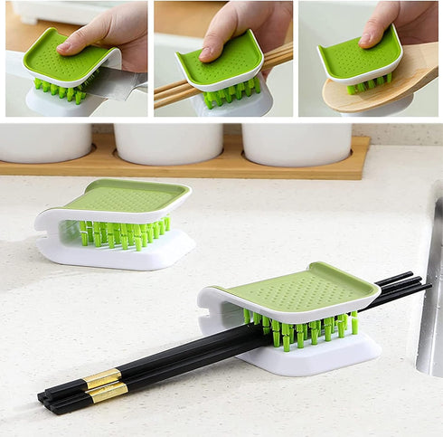 PCTC Kitchen Brush Knife Cleaner for Chopsticks and Fork Washing