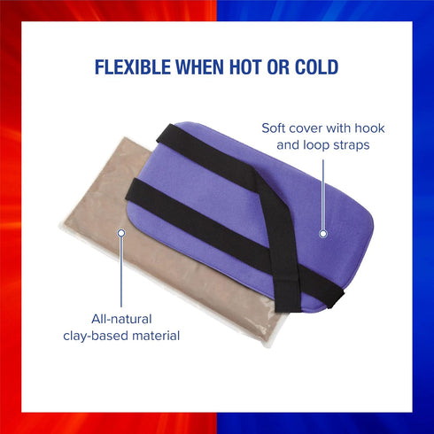 ThermiPaq Reusable Ice Pack and Hot Cold Pack, X-Large, 9.5 inches x 16 inches for Injuries, Microwave Heating Pad