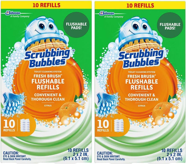 Scrubbing Bubbles Fresh Brush Refill | 10-Count | 2 Pack