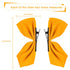Whaline 4 Pairs Velvet Hair Bows and Barrettes in Mix Colors, 8 Non-Slip Bowknot Clips for Girls & Women