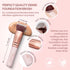 Lamora Flat Top Foundation Brush - Pro Kabuki Brush for Contouring, Blending, Buffing Liquid, Cream, and Powder Makeup