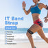 Adjustable IT Band Strap, Iliotibial Band Syndrome Brace, Knee Support Strap for Running, Cycling, 2 Pack