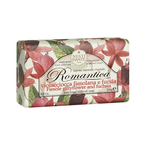 Nesti Dante Romantica Passional Natural Soap - Fiesole Gillyflower and Fuchsia, 8.8oz