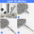 Microfiber Duster Kit, 19 Pcs with 30 to 100 Inches Extension Pole, Washable Feather Duster for Cleaning Ceiling Fans