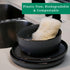 Natural Loofah Kitchen Sponge, XL 10 Pack Natural Sponges for Dishes, Eco Friendly Compostable Biodegradable Kitchen