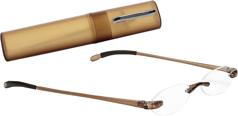 SAV Eyewear Unisex-Adult Flexi Lights 5000, Brown Reading Glasses, 2