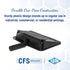Carlisle FoodService Products 8 Inch Heavy-Duty Dust Pan, Durable Plastic, Black - For Home and Commercial Use