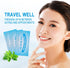 Mint-Flavored Oral Finger Wipes Teeth Whitening Wipes Oral Cleaning Wipe (Light Blue, 120 Pcs)