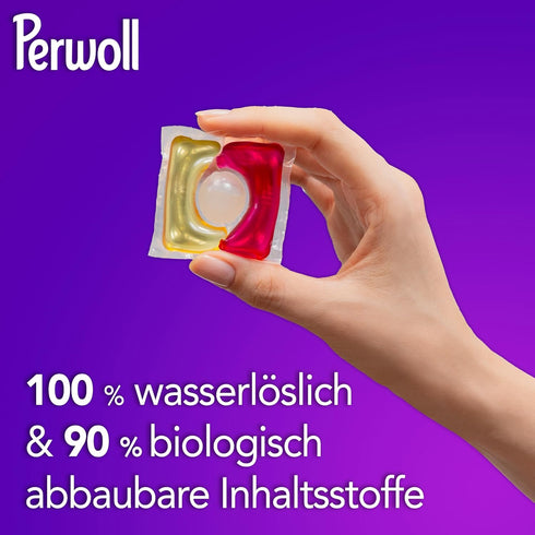 Perwoll (19 All-In-1 Renew Caps Color & Fiber Detergent Washes) | Gently Cleaning | Detergent | Caps for Refreshing