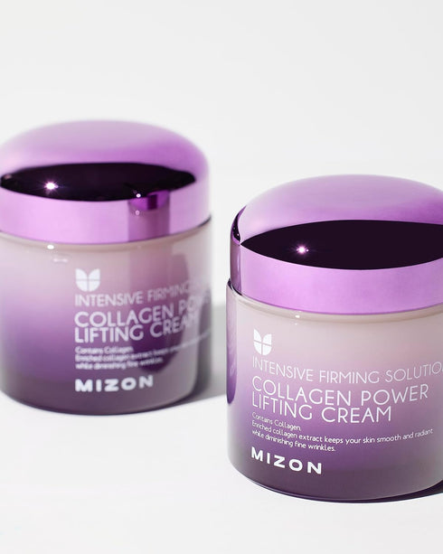 MIZON Collagen Power Lifting Cream Face Moisturizer, 2.53 fl. oz. with Marine Collagen & Hyaluronic Acid
